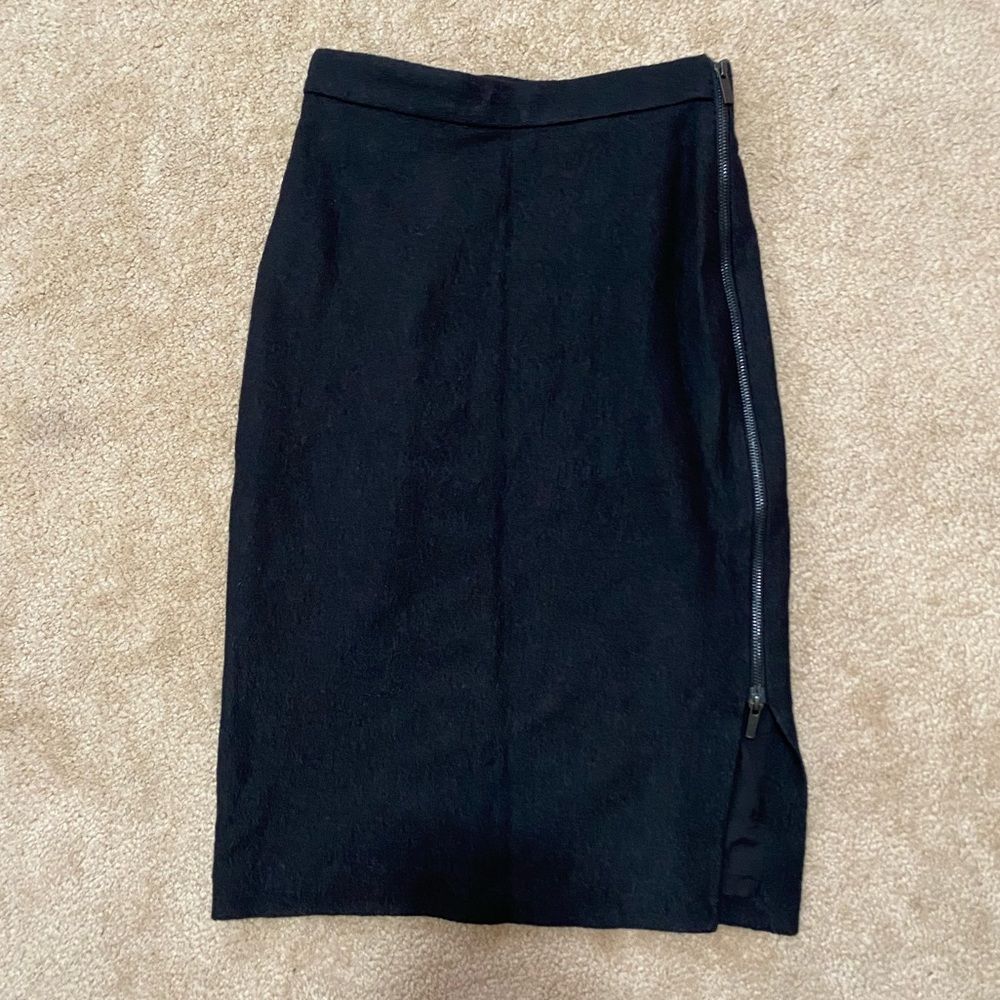 Banana Republic Wool Zip Up Pencil Skirt - Picture 1 of 7